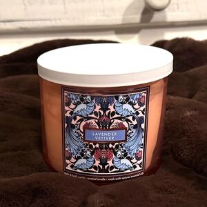 NEW Bath & Body 3-wick Candle- Lavender Vetiver